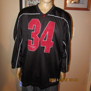 SHAQ 34 Black Red Football Jersey O'Neil Large